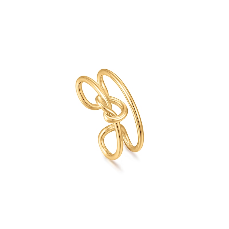 Ania Haie 14ct Gold Plated Knot Ear Cuff