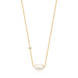 Ania Haie 14ct Gold Plated Pearl Necklace