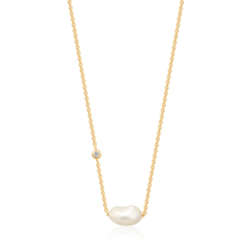 Ania Haie 14ct Gold Plated Pearl Necklace