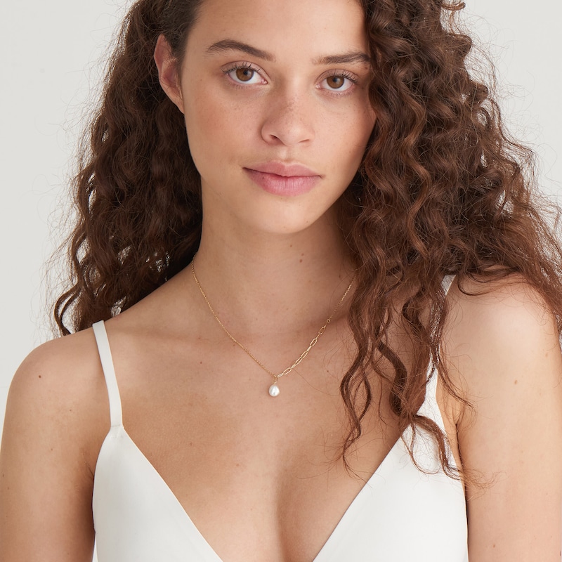 Main Image 2 of Ania Haie 14ct Gold Plated Pearl Chunky Necklace