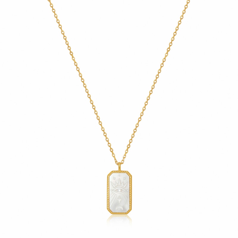 Main Image 1 of Ania Haie 14ct Gold Plated Evil Eye Pendant Necklace