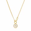 Thumbnail Image 1 of Ania Haie 14ct Gold Plated Eclipse Emblem Necklace