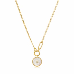 Ania Haie 14ct Gold Plated Eclipse Emblem Necklace