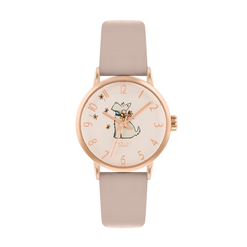 Radley Ladies' Pink Leather Strap Watch H.Samuel