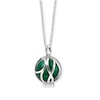 Thumbnail Image 1 of Angel Whisperer Powerful Stone Malachite 925 Sterling Silver Pendant