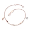 Thumbnail Image 1 of Angel Whisperer Twist Angel Wing Rose Gold Tone Bracelet