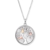 Thumbnail Image 1 of Angel Whisperer Tree Design Three Tone Pendant