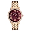 Thumbnail Image 0 of Sekonda Ladies' Charlotte Burgundy Dial Rose Gold Alloy Bracelet Watch