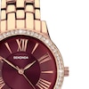 Thumbnail Image 2 of Sekonda Ladies' Charlotte Burgundy Dial Rose Gold Alloy Bracelet Watch