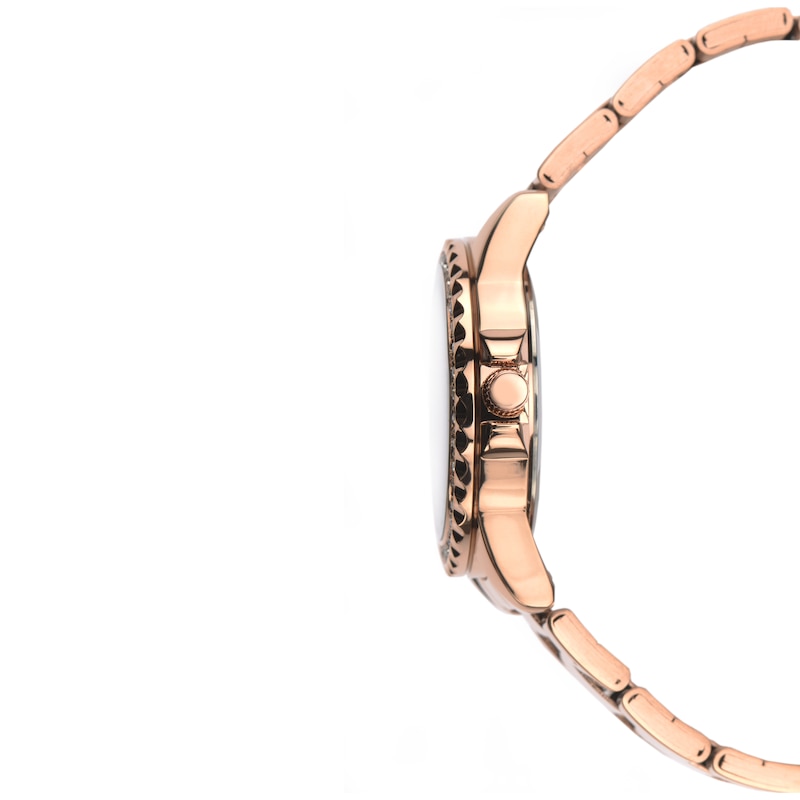 Sekonda Ladies' Charlotte Burgundy Dial Rose Gold Alloy Bracelet Watch