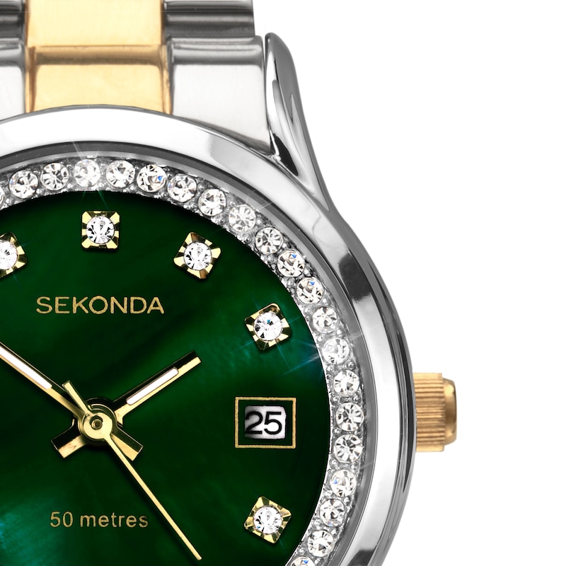 Main Image 4 of Sekonda Catherine Ladies' Crystal Two Tone Bracelet Watch