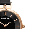 Thumbnail Image 1 of Sekonda Ladies' Elegance Black Leather Strap Watch