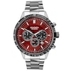 Thumbnail Image 1 of Sekonda Velocity Men's Red Dial Stainless Steel Bracelet Watch
