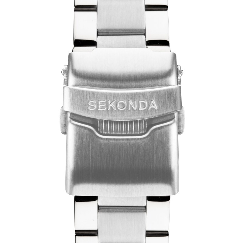 Main Image 6 of Sekonda Velocity Men's Red Dial Stainless Steel Bracelet Watch