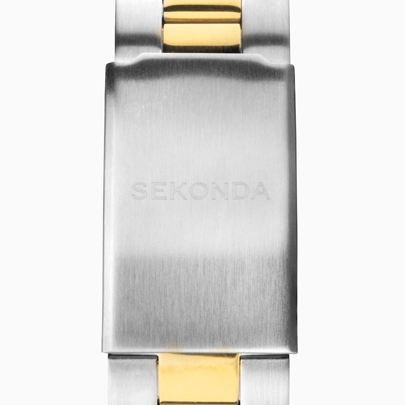 Main Image 6 of Sekonda Caspian Men's Two Tone Grey Dial Stainless Steel Bracelet Watch