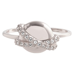 Olivia Burton Classics Silver Tone Crystal Planet Ring