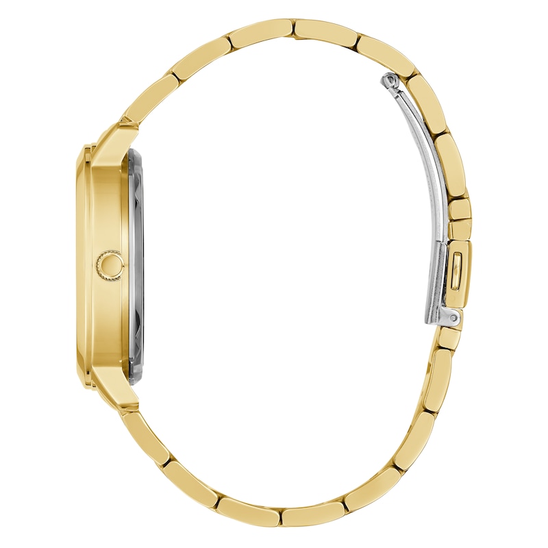 Main Image 3 of Guess Ladies’ Sparkle Logo Dial Gold Tone Stainless Steel Bracelet Watch