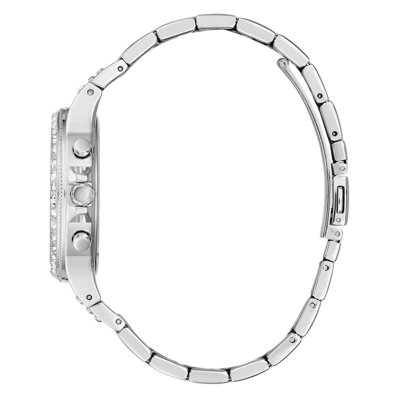 Guess Crystal Ladies' Stainless Steel Bracelet Watch