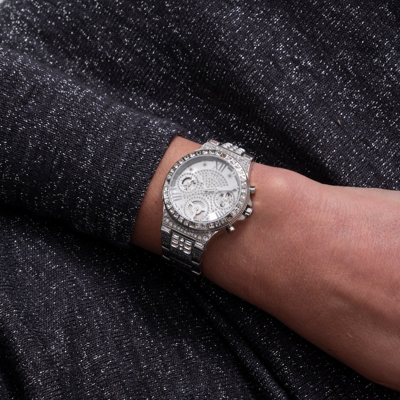 Main Image 7 of Guess Crystal Ladies' Stainless Steel Bracelet Watch