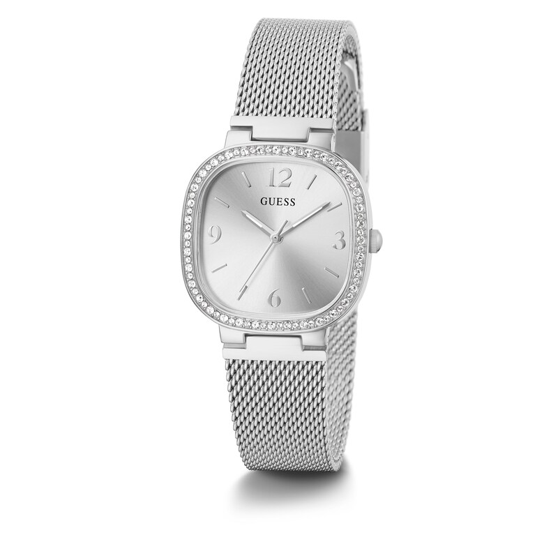 Main Image 2 of Guess Tapestry Crystal Ladies' Stainless Steel Mesh Strap Watch