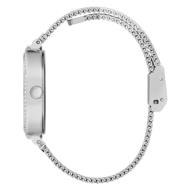 Main Image 3 of Guess Tapestry Crystal Ladies' Stainless Steel Mesh Strap Watch