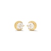 Thumbnail Image 0 of Guess Gold Tone Stainless Steel Moon Shape Crystal Stud Earrings
