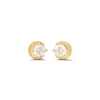 Thumbnail Image 1 of Guess Gold Tone Stainless Steel Moon Shape Crystal Stud Earrings