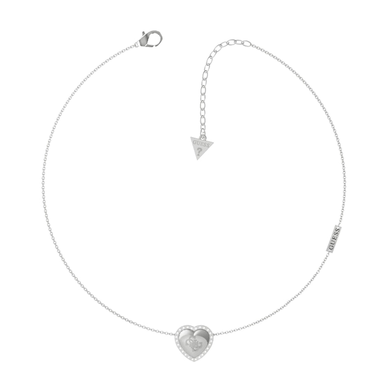 Main Image 1 of Guess Stainless Steel Crystal Heart Shape Necklace