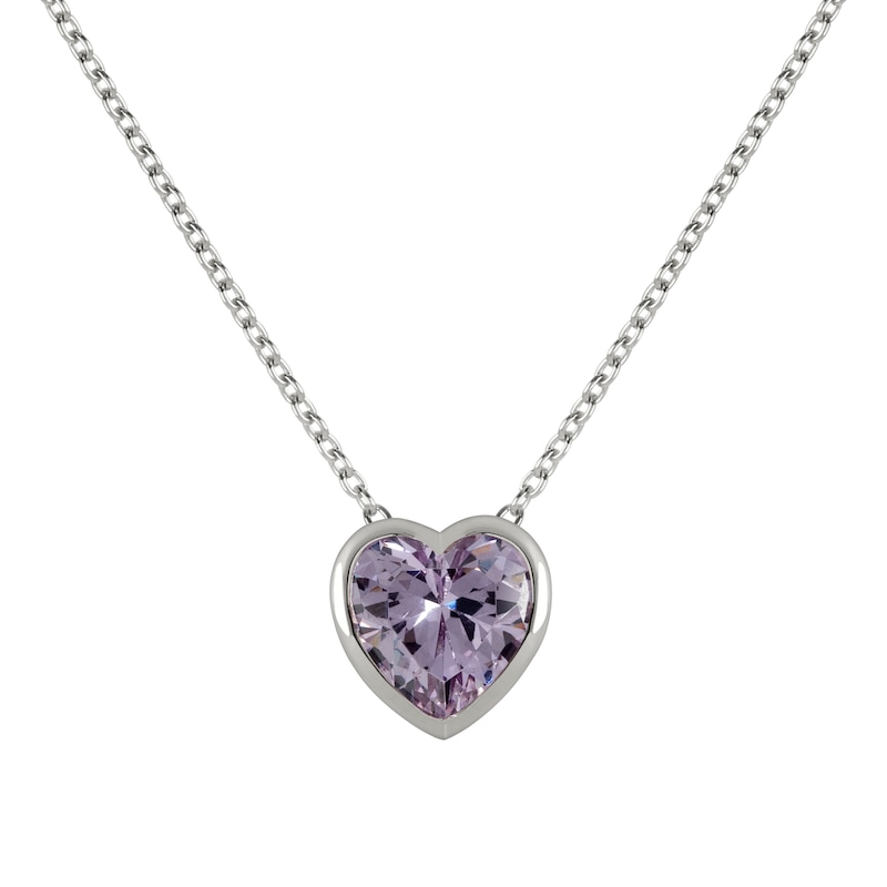 Main Image 1 of Radley Amy Cubic Zirconia Sterling Silver Heart Necklace
