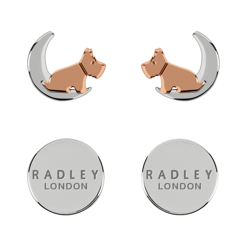 Main Image 1 of Radley Two-Tone Dog Stud Earrings (Set of 2)