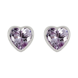 Radley Amy Sterling Silver Cubic Zirconia Heart Stud Earrings