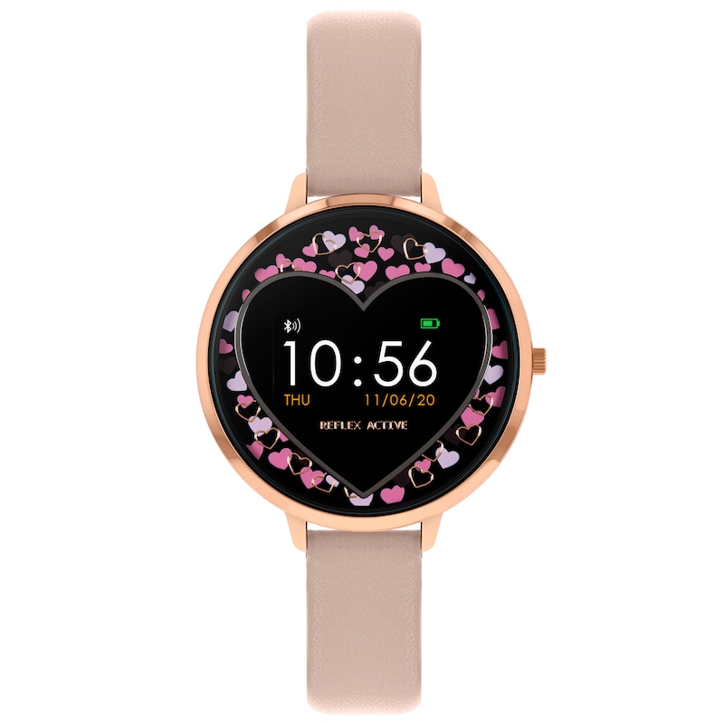 Main Image 1 of Reflex Active Series 3 Ladies’ Pink PU Strap Smartwatch