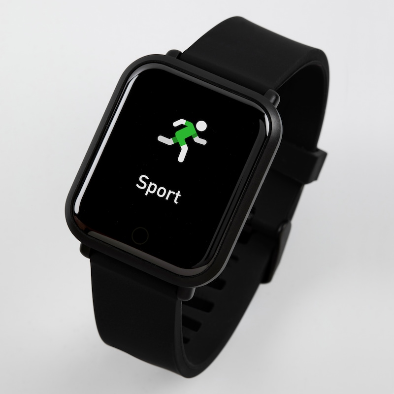 Reflex Active Series 6 Black Silicone Strap Smartwatch