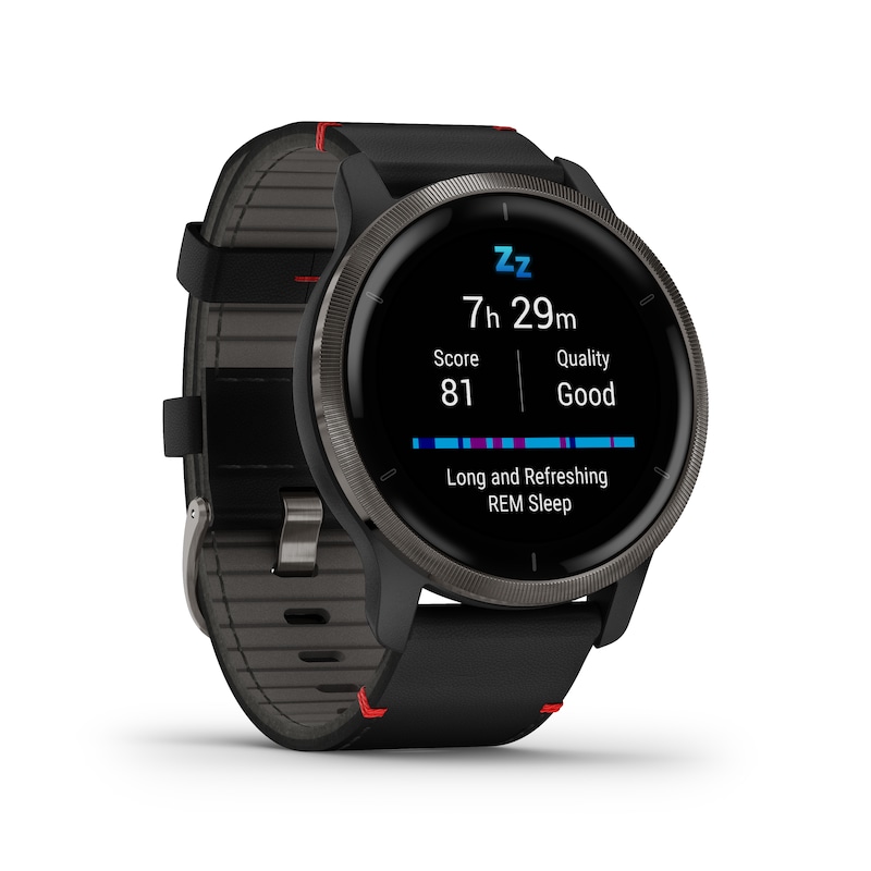 Main Image 3 of Garmin Venu 2S Men's Grey Silicone Strap Smartwatch