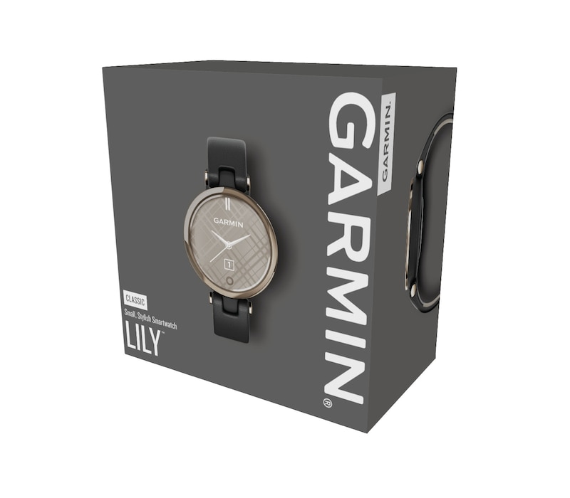 Garmin Lily Black Leather Strap Smartwatch