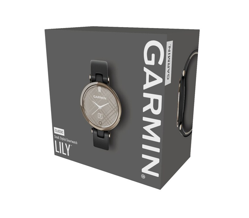 Garmin Lily Black Leather Strap Smartwatch H.Samuel