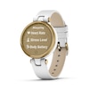 Thumbnail Image 1 of Garmin Lily White Leather Strap Smartwatch