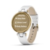 Thumbnail Image 2 of Garmin Lily® Ladies' White Leather Strap Smartwatch