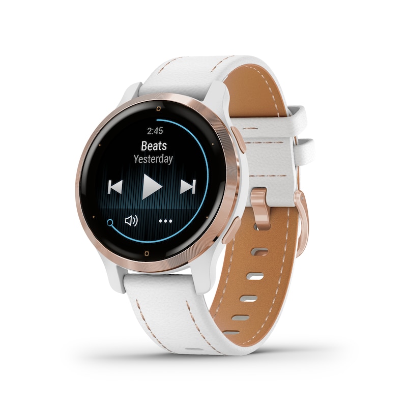 Main Image 2 of Garmin Venu 2S White Silicone Strap Smartwatch