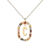 Thumbnail Image 0 of PDPAOLA  18ct Gold Plated Gemstones Initial C Pendant