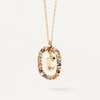Thumbnail Image 2 of PDPAOLA  18ct Gold Plated Gemstones Initial C Pendant