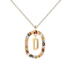 Thumbnail Image 0 of PDPAOLA  18ct Gold Plated Gemstones Initial D Pendant