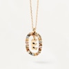 Thumbnail Image 2 of PDPAOLA  18ct Gold Plated Gemstones Initial E Pendant