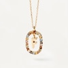 Thumbnail Image 2 of PDPAOLA  18ct Gold Plated Gemstones Initial F Pendant