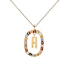 Thumbnail Image 0 of PDPAOLA  18ct Gold Plated Gemstones Initial H Pendant