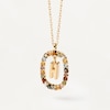Thumbnail Image 2 of PDPAOLA  18ct Gold Plated Gemstones Initial H Pendant