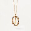 Thumbnail Image 2 of PDPAOLA  18ct Gold Plated Gemstones Initial J Pendant