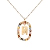 Thumbnail Image 0 of PDPAOLA  18ct Gold Plated Gemstones Initial M Pendant
