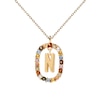 Thumbnail Image 0 of PDPAOLA  18ct Gold Plated Gemstones Initial N Pendant