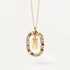 Thumbnail Image 2 of PDPAOLA  18ct Gold Plated Gemstones Initial N Pendant